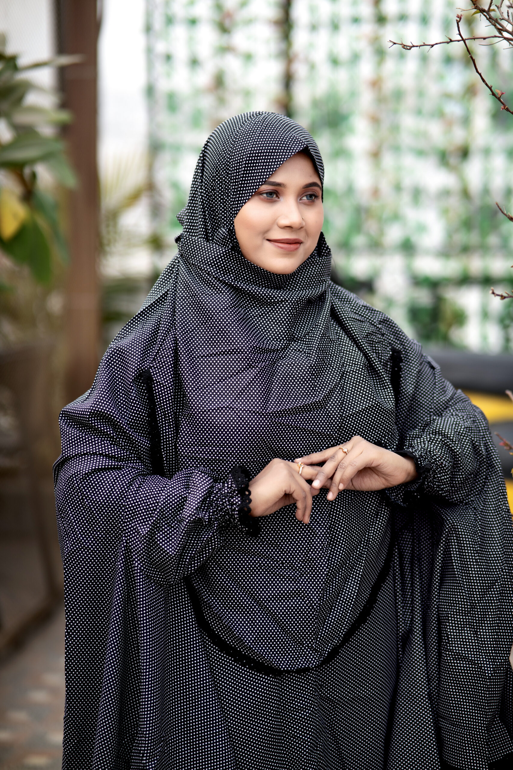 Khimar With Plazu-Black