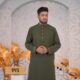 Beautifull green olive color panjabi