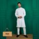 Smart white color panjabi